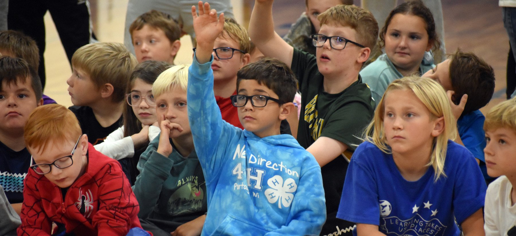 4th graders at assembly