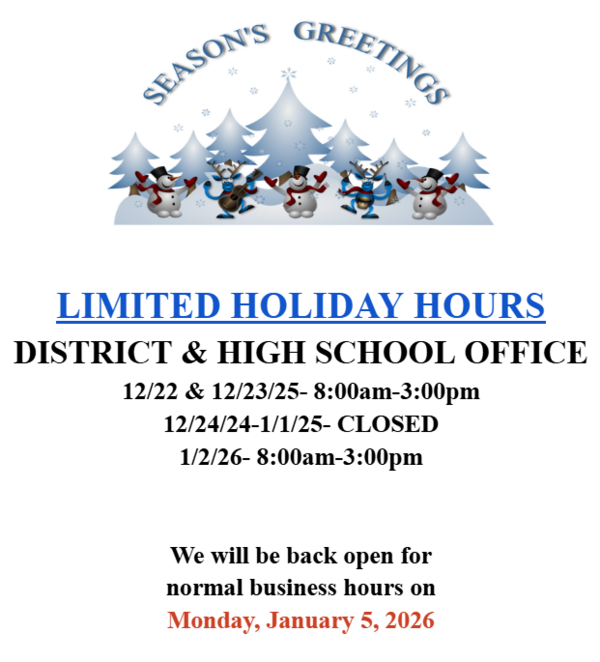 Holiday Hours