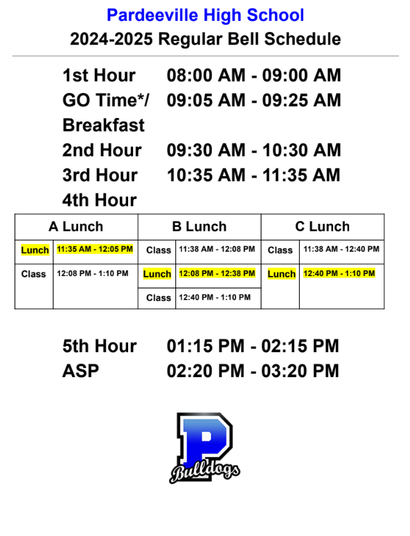 Bell Schedule