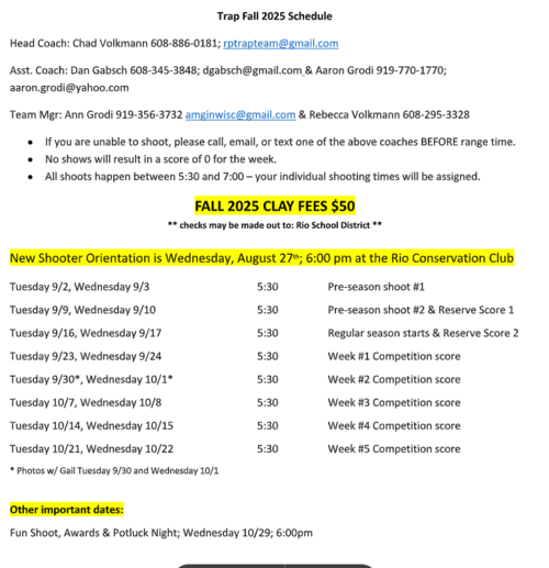 Fall Trap Information